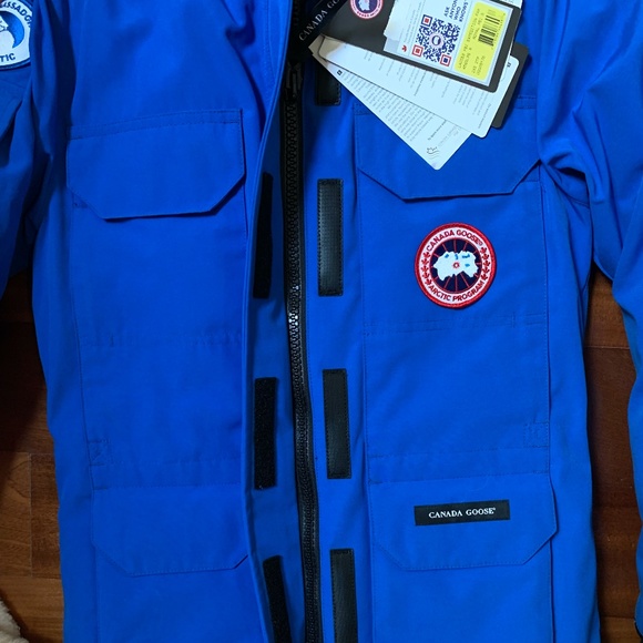 NEW CANADA GOOSE PBI EXPEDITION PARKA! ROYAL BLUE! SIZE XXS! $1345 - Picture 4 of 10